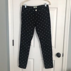 Madewell polka dot pants size 27